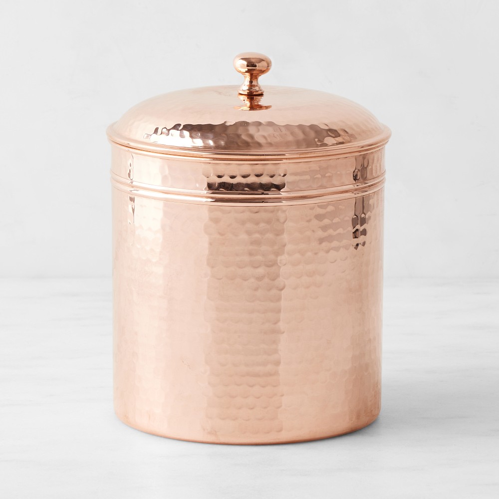 OPEN BOX: Hammered Copper Canister, Small