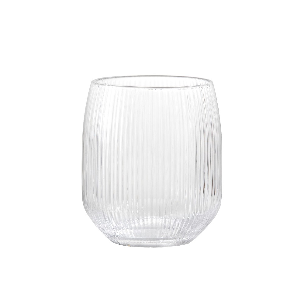 Fortessa Estiva Textured Tall Tumblers, Set of 4, Clear