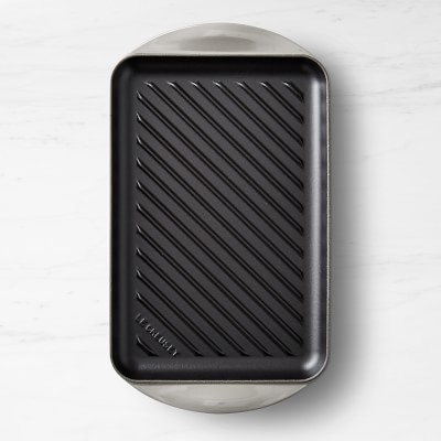 Le Creuset Enameled Cast Iron Skinny Grill, Oyster