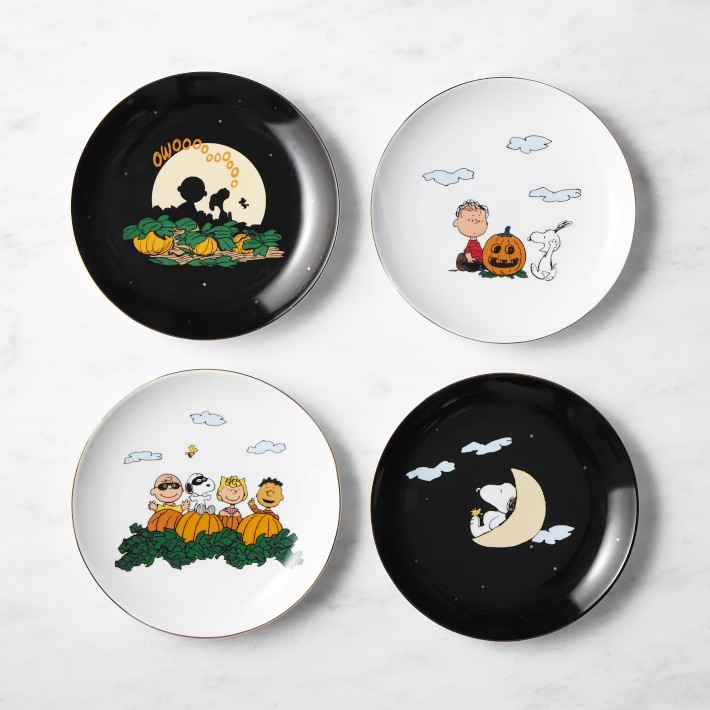 PEANUTS x Williams Sonoma The Great Pumpkin Small Plates, Set of 4