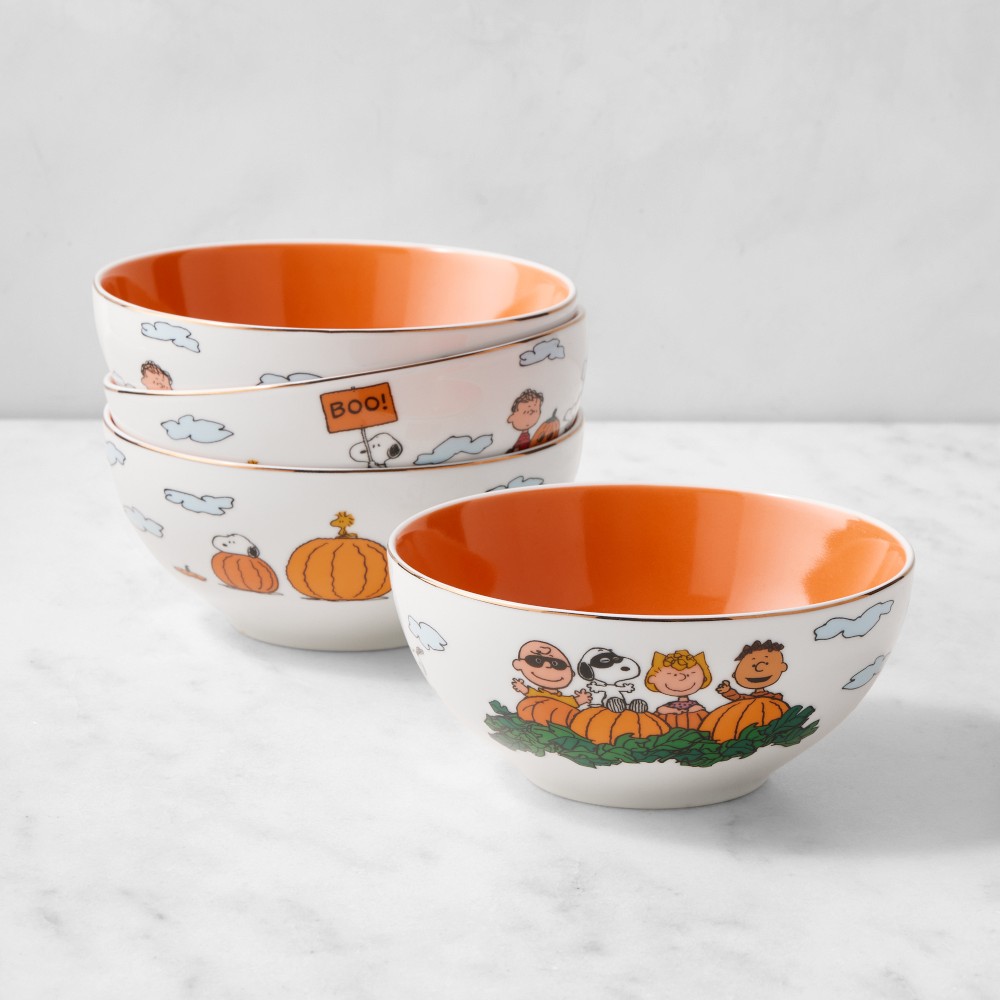 PEANUTS™ x Williams Sonoma The Great Pumpkin Cereal Bowls, Set of 4