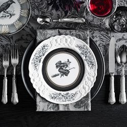 Spooky Soir&#233;e Salad Plates, Set of 4