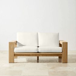 Larnaca Outdoor Natural Teak Loveseat (68&quot;)