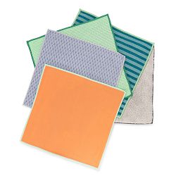 Full Circle Renew Essential Recycled Microfiber Cloths, Set of 5