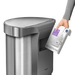simplehuman&#8482; Semi-Round Sensor Can, 45L