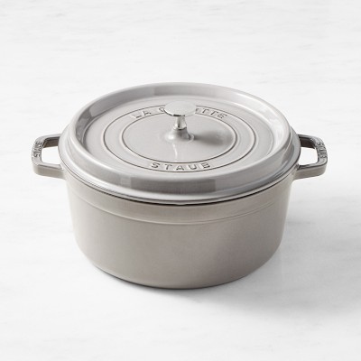 Staub Enameled Cast Iron Round Dutch Oven, 5 1/2-Qt., Graphite