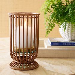 AERIN x Williams Sonoma Home Wicker Hurricane, Large