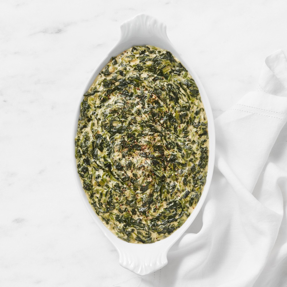 Williams Sonoma Smoked Gouda Creamed Spinach, Set of 2, Immediate Delivery