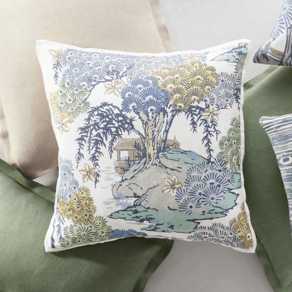 Scalamandr&#233; x Williams Sonoma Home Sea of Trees Printed Pillow Cover
