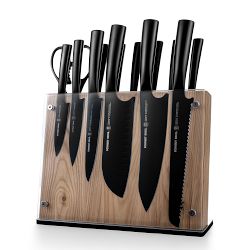 Schmidt Brothers Jet Black Knife Block, Set of 14