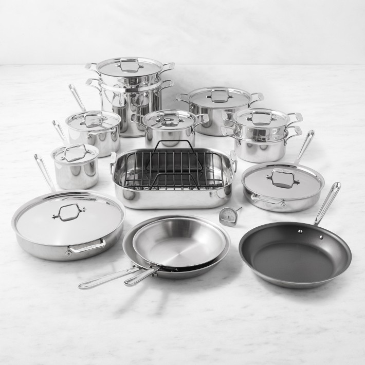 All-Clad D5® Stainless-Steel 24-Piece Cookware Set