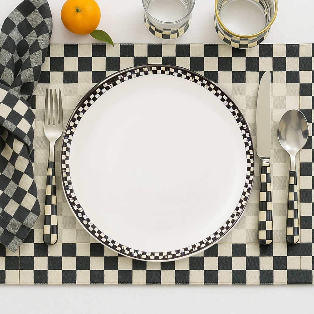 MacKenzie-Childs Everyday Stoneware Dinner Plates, Set of 4