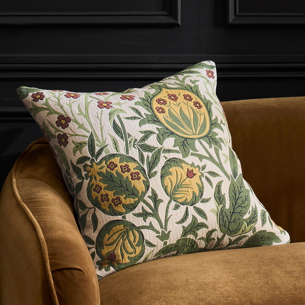 Morris &amp; Co. x Williams Sonoma Home Elmcote Performance Pillow Cover, Green