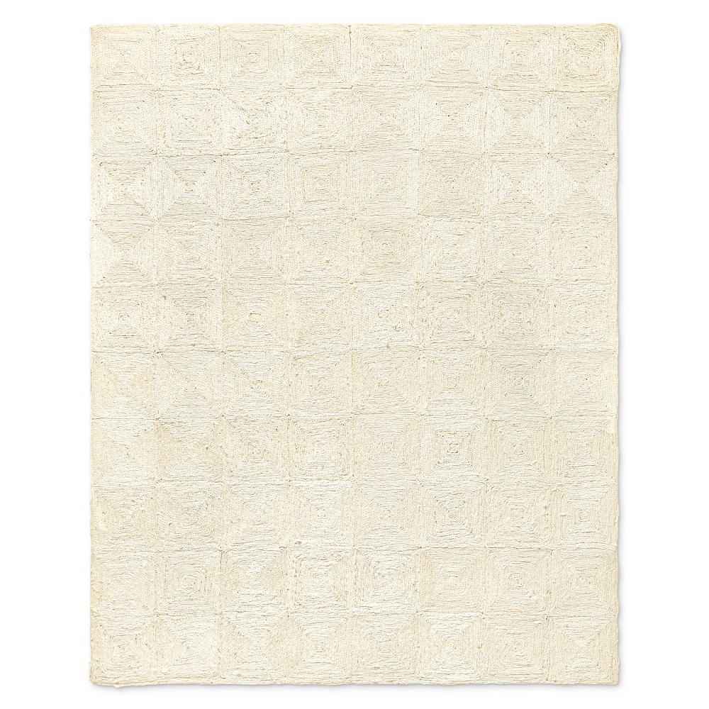 Heddy Jute Rug, 6' X 9', Ivory
