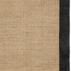 Sisal With Hide Border Rug