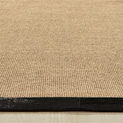Sisal With Hide Border Rug