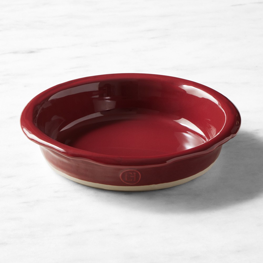 Ceramic Pie Plate - Cranberry