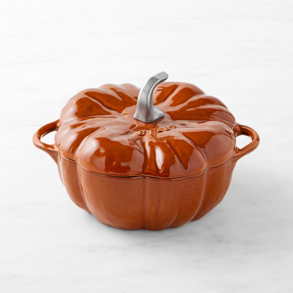 Staub Enameled Cast Iron Pumpkin Cocotte, 3.5-Qt