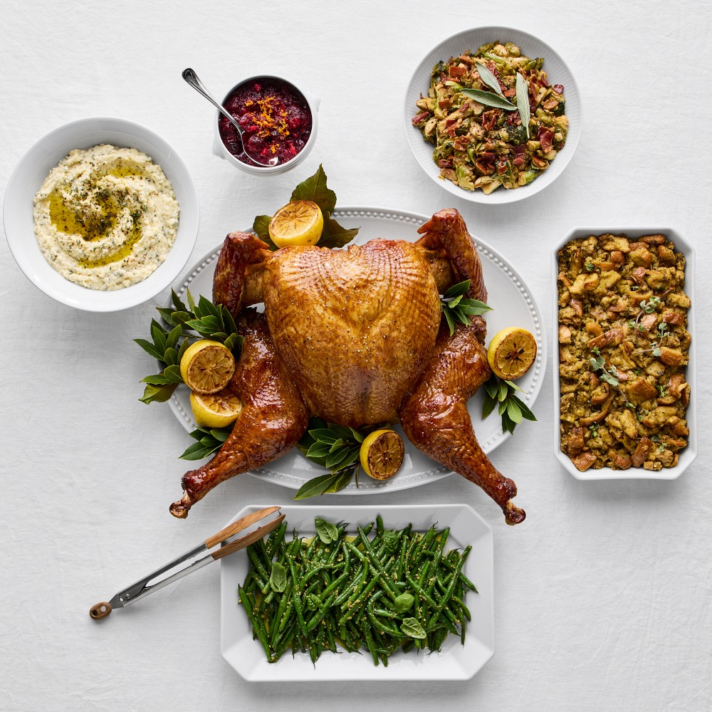 Williams Sonoma Test Kitchen Spatchcock Turkey Dinner, Serves 4-6, Immediate Delivery
