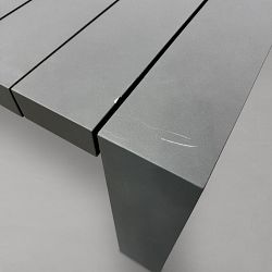 OPEN BOX: Larnaca Outdoor 108&quot; Metal Dining Table