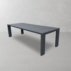 OPEN BOX: Larnaca Outdoor 108&quot; Metal Dining Table