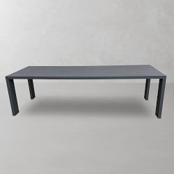 OPEN BOX: Larnaca Outdoor 108&quot; Metal Dining Table