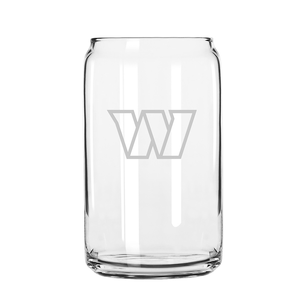 NFL Beer Can Glasses, Set of 4, Washington Commanders