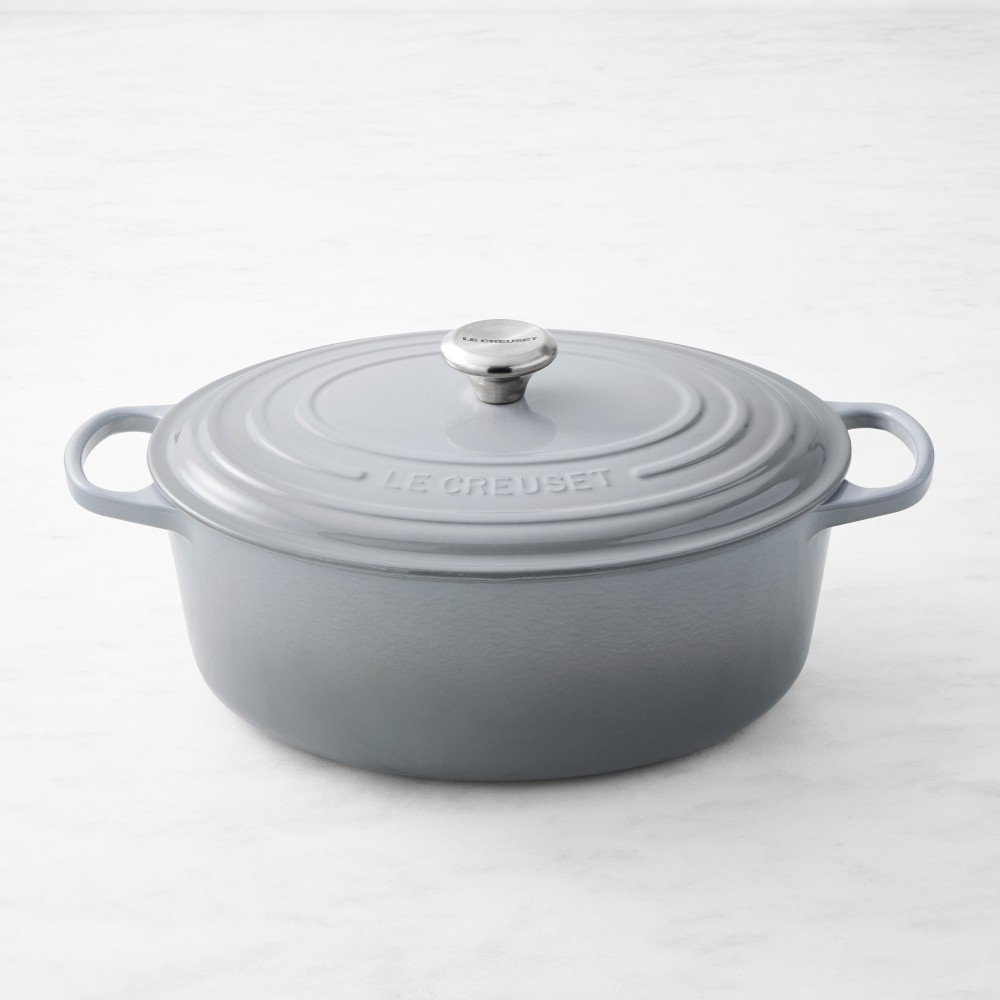 Le Creuset Signature Enameled Cast Iron Oval Dutch Oven - 8-Qt., French Grey