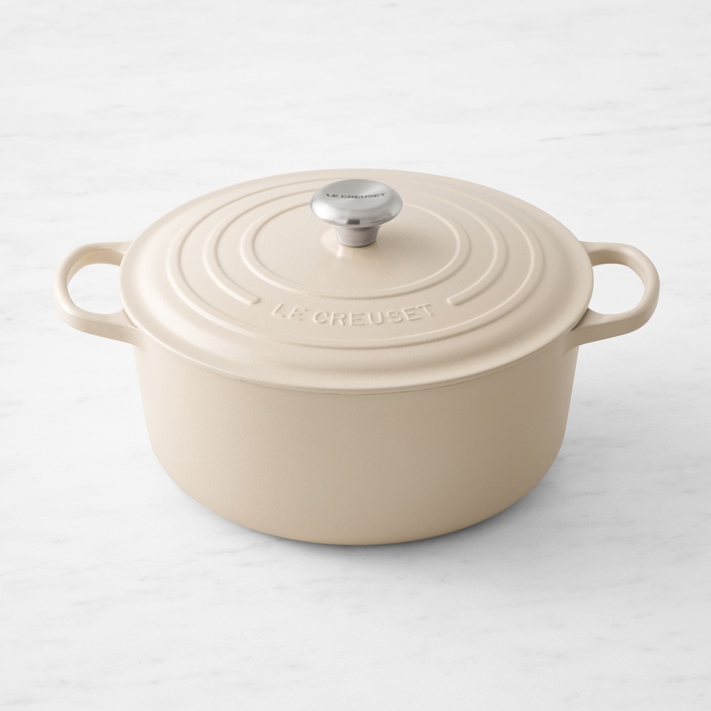 Le Creuset Signature Enameled Cast Iron Round Dutch Oven - 7 1/4-Qt., Brioche