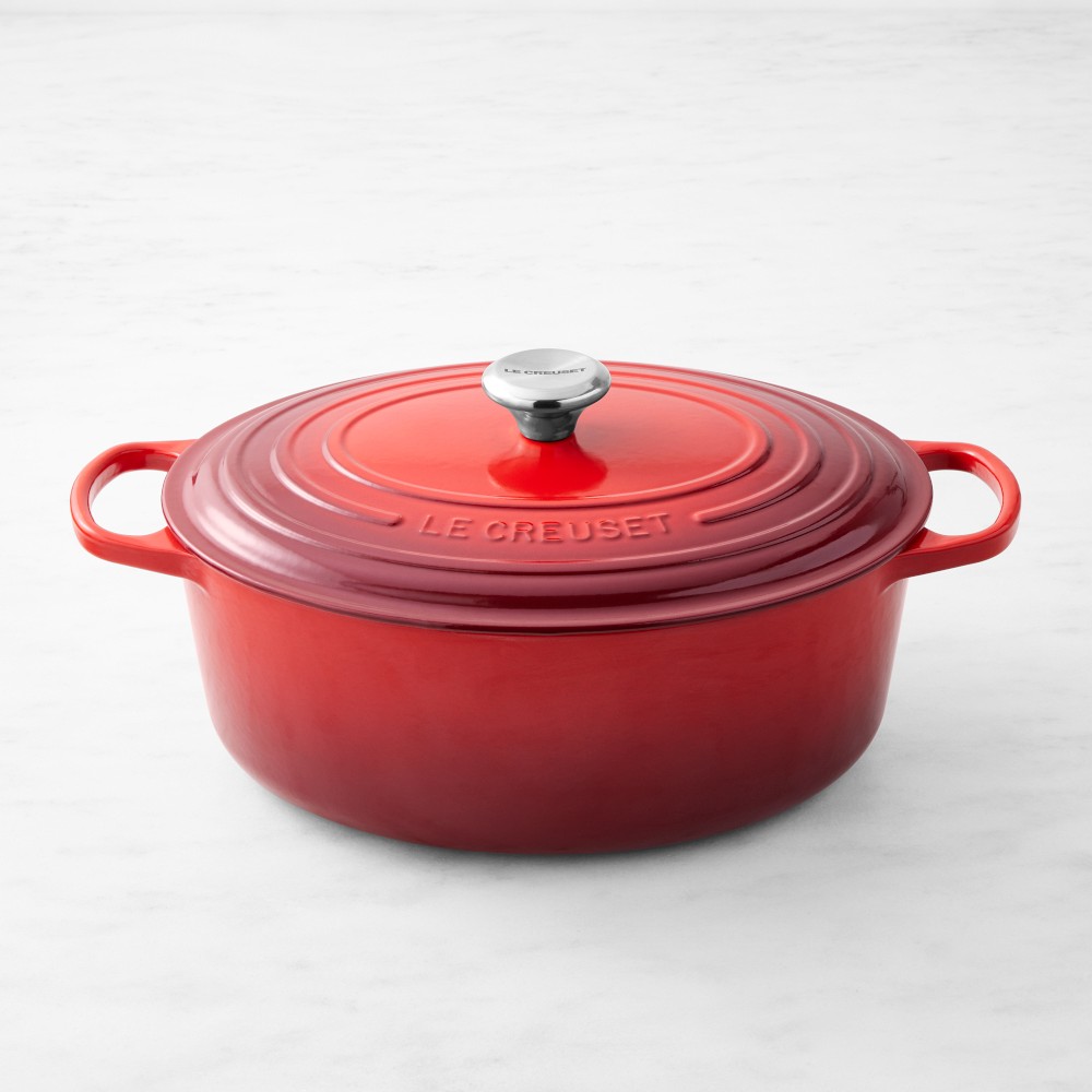 Le Creuset Signature Enameled Cast Iron Oval Dutch Oven, 8-Qt. - 8-Qt., Red