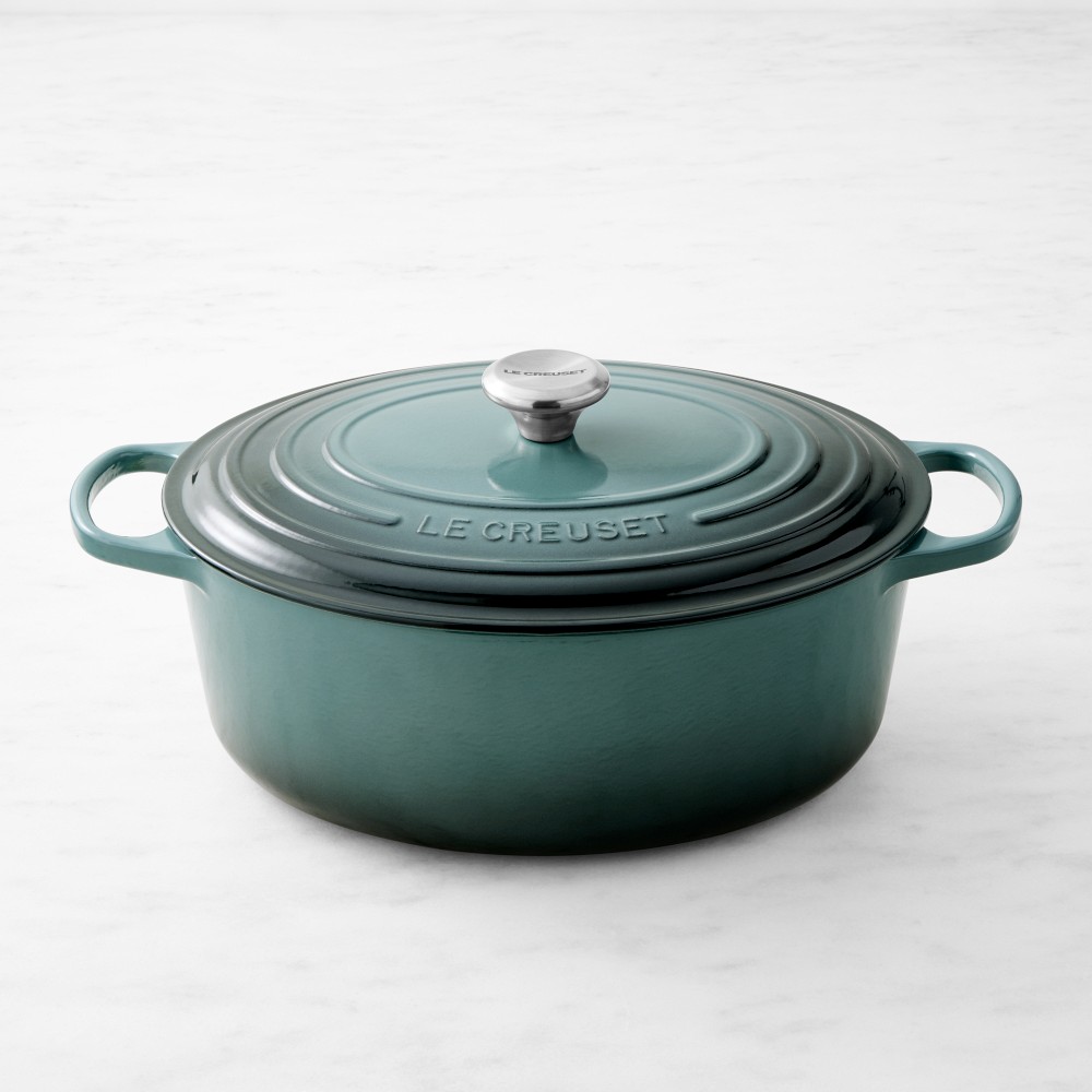 Le Creuset Signature Enameled Cast Iron Oval Dutch Oven, 8-Qt. - 8-Qt., Ocean