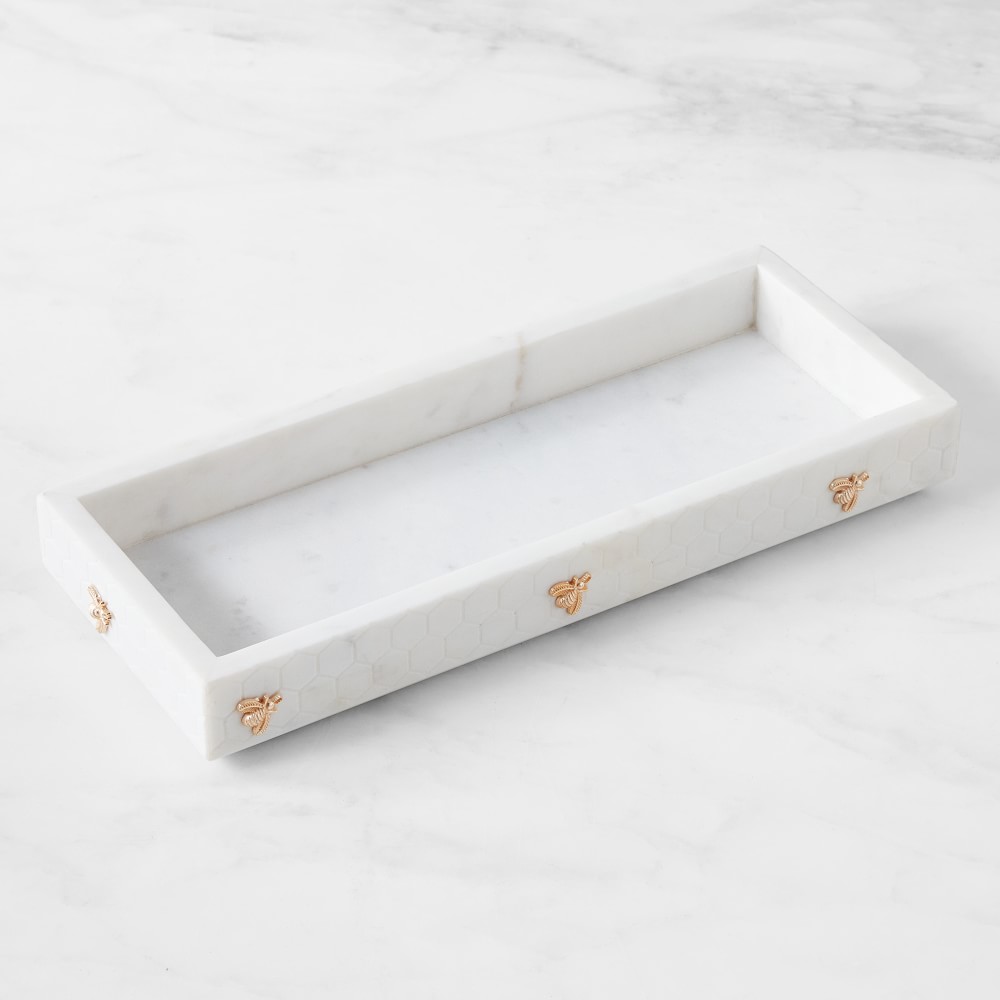 Honeycomb Marble Countertop Tray