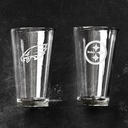 NFL Pint Glasses, Set of 4