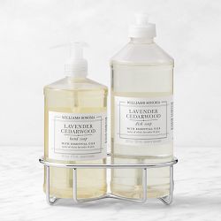 Williams Sonoma Lavender Cedarwood Hand Soap & Dish Soap 3-Piece Kitchen Set, Stainless-Steel