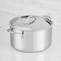 Hestan ProBond Luxe Professional Clad Stainless-Steel Stockpot, 8-Qt.