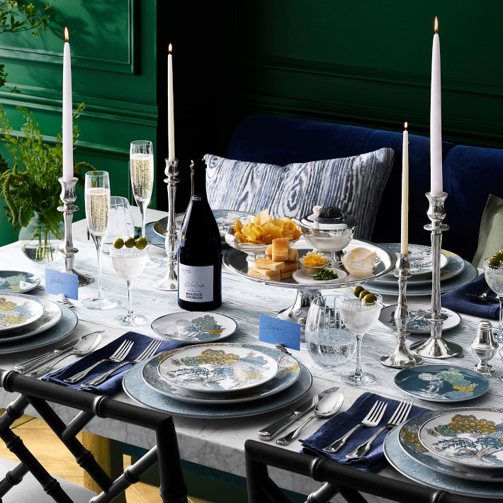 Scalamandré x Williams Sonoma Sea of Trees Salad Plates, Set of 4