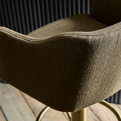 Harding Upholstered Pedestal Counter  &amp; Bar Stool