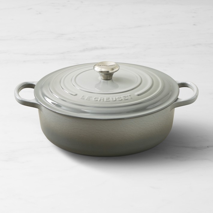 Le Creuset Signature Enameled Cast Iron Round Wide Dutch Oven,