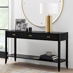 Lewis 3-Drawer Open Console Table (60&quot;)