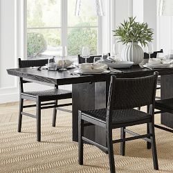 Knife Edge Extendable Rectangular Dining Table (72&quot;-132&quot;)