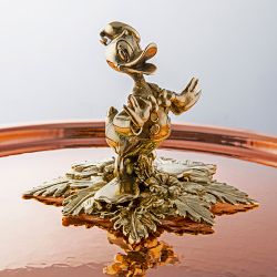 Ruffoni Historia Disney&#169; Hammered Copper Braiser with Donald Duck Knob, 6-Qt.