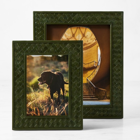 Woven Leather Picture Frames