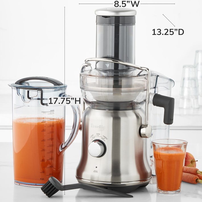 Breville Juice Fountain ジューサー Breville Compact Juice Fountain Cold Plus, Fruit & Vegetable