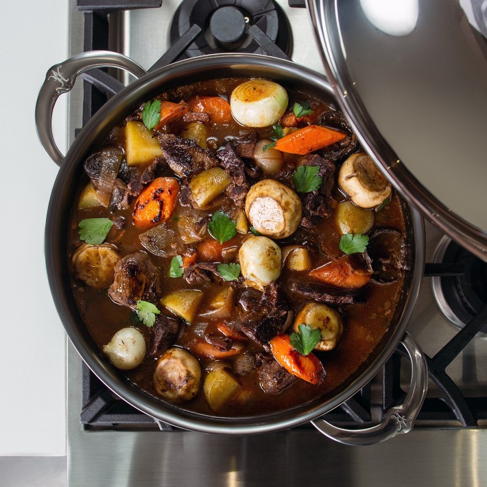 Hestan NanoBond® Titanium Stainless-Steel Dutch Oven with Lid, 5