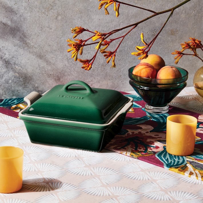 Le Creuset Stoneware Heritage Covered Square Baking Pan Williams