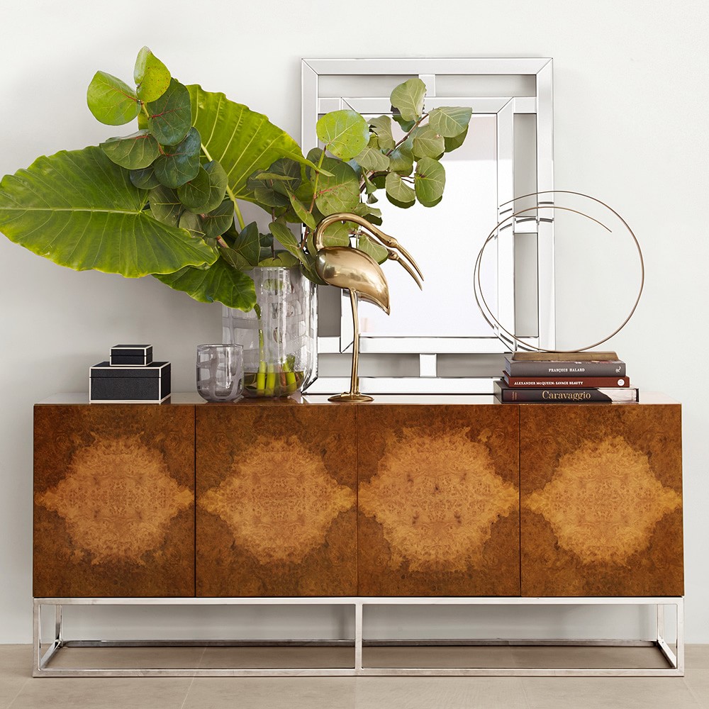 Wythe Burl Wood Double Console (72&quot;)