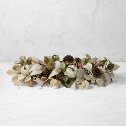 Pumpkin Patch Candle Holder Faux Centerpiece