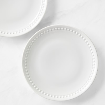 Pillivuyt Beaded Coupe Salad Plates, Set of 4