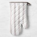 Williams Sonoma Heritage Stripe Oven Mitt, Drizzle Gray