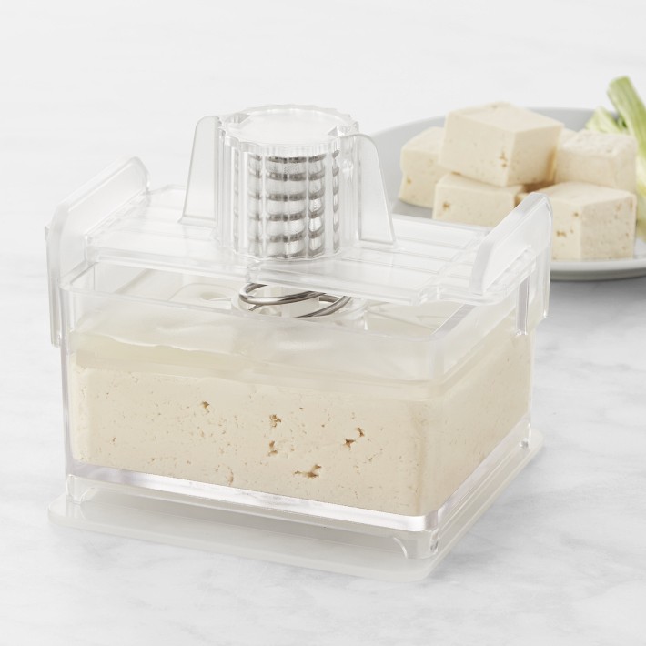Presse à Tofu Manuelle - Rapide Et Efficace, Avec Plateau D'égouttage Et Bec Verseur